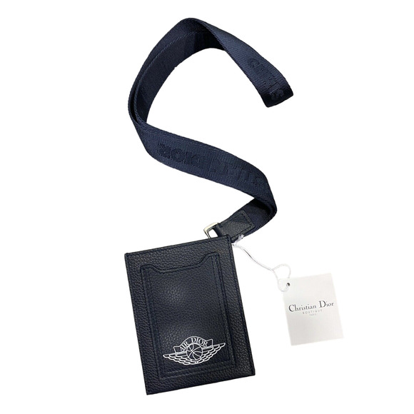 Air Dior Jordaan Wing Basketball Blue Lanyard Porte Carte Vertical Card Holder - Picture 1 of 7